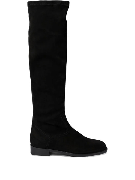  Maretto Suede Knee-high Boots - Black 