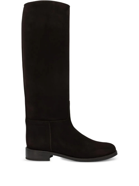  Maretto Suede Knee-high Boots - Brown 
