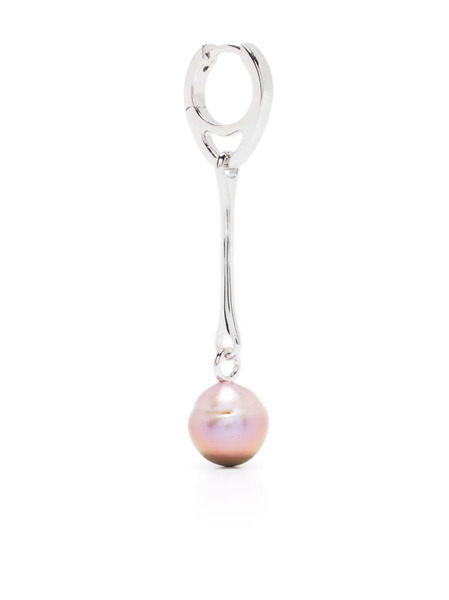  Maria Black Squash Single Drop Earring - Silver 