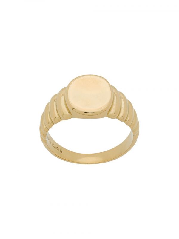  Maria Black Wave Ring - Gold 
