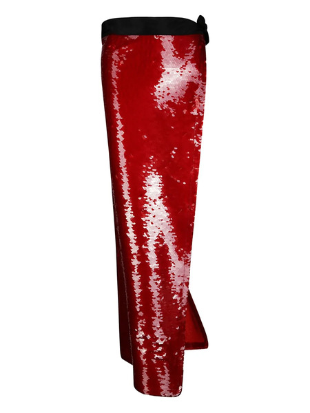  Maria Calderara Sequinned Skirt - Red 