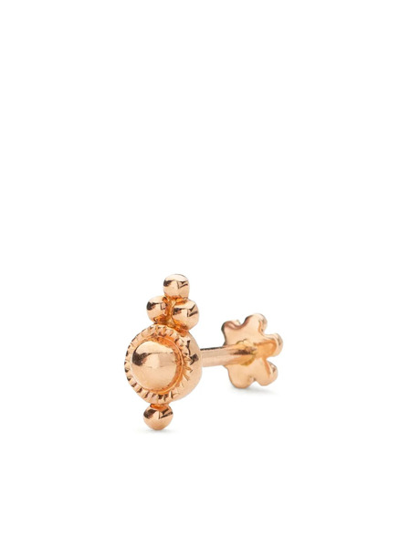  Maria Tash 18kt Rose Gold Ball Trinity Single Earring 
