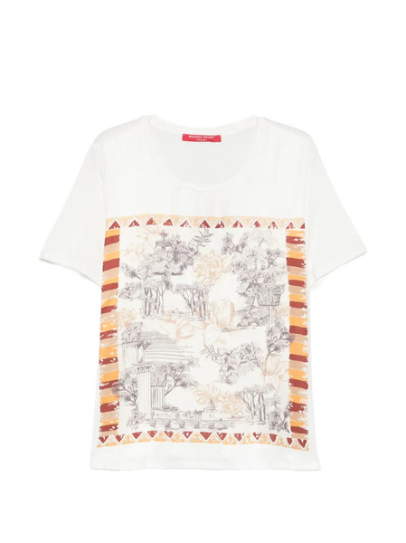  Marina Rinaldi Patterned T-shirt - White 