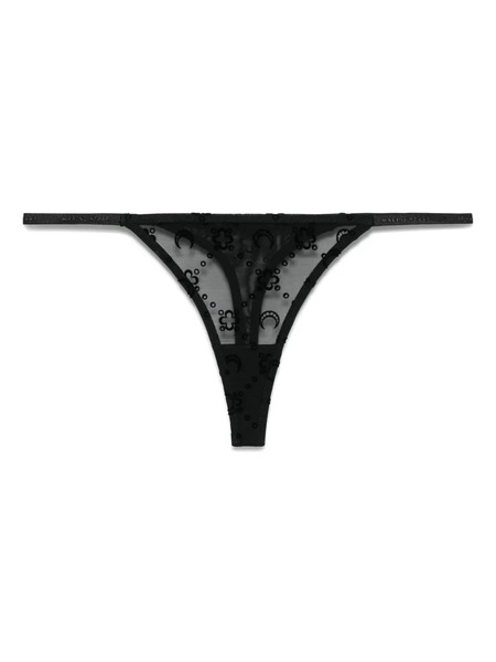  Marine Serre Mesh Flock Thong - Black 
