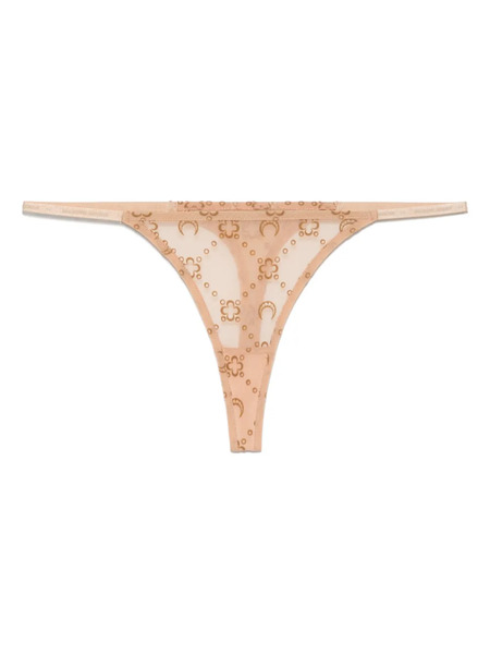  Marine Serre Mesh Flock Thong - Neutrals 