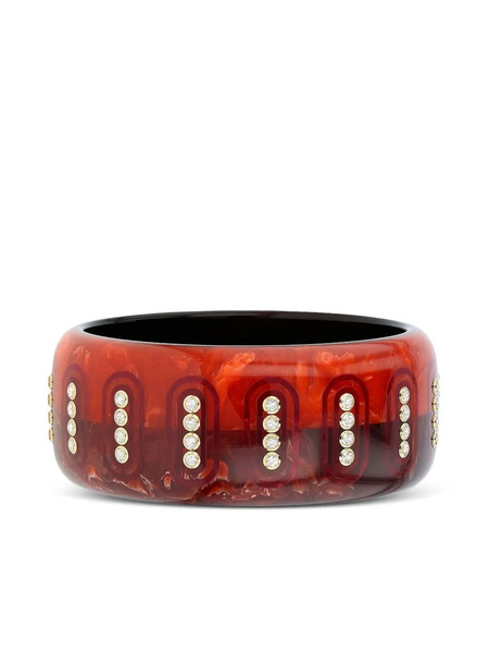  Mark Davis 18k Yellow Gold Bakelite Topaz Bangle 