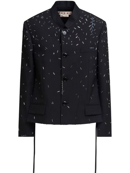  Marni Bead-embellished Jacket - Black 