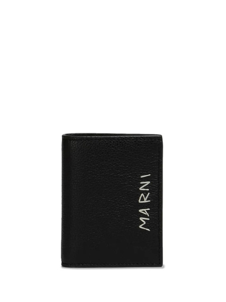  Marni Bi-fold Leather Wallet - Black 