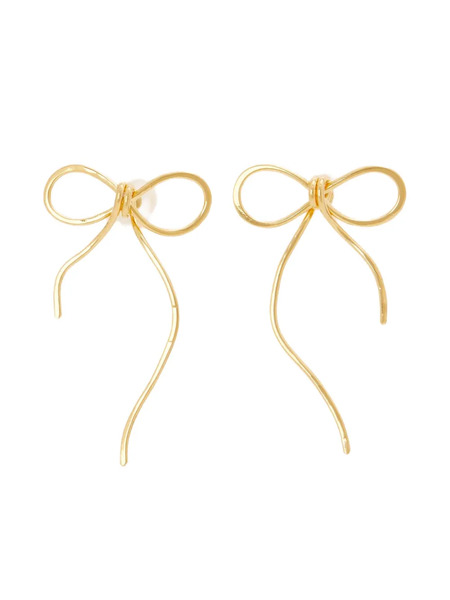  Marni Bow-motif Earrings - Gold 