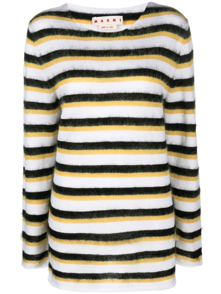  Marni Brushed Striped Jumper - White 