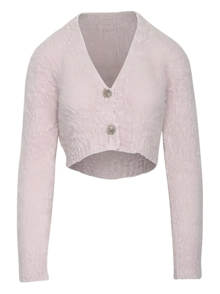  Marni Button-fastening Cropped Cardigan - Pink 