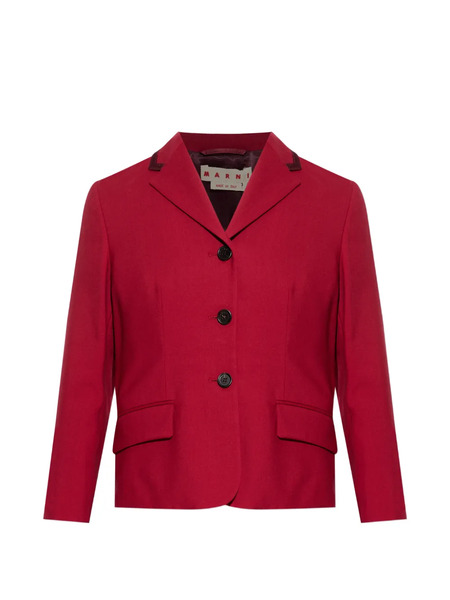  Marni Buttoned Pocket Blazer - Red 