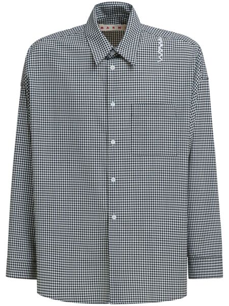  Marni Check Pattern Shirt - Black 
