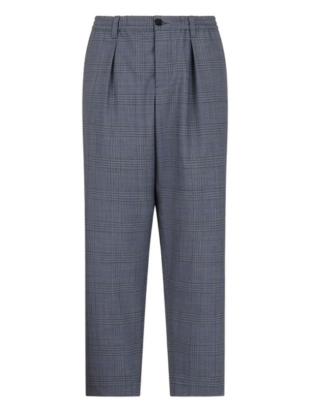  Marni Checked Pleated Trousers - Grey 