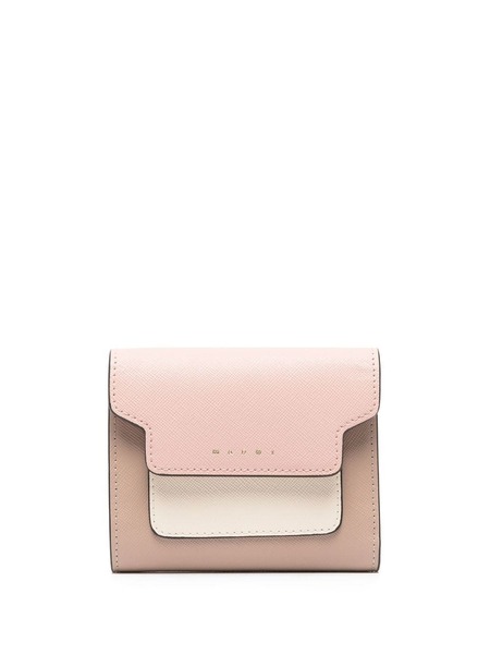  Marni Colour-block Leather Purse - Pink 