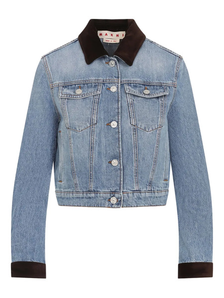  Marni Contrasting-collar Jacket - Blue 