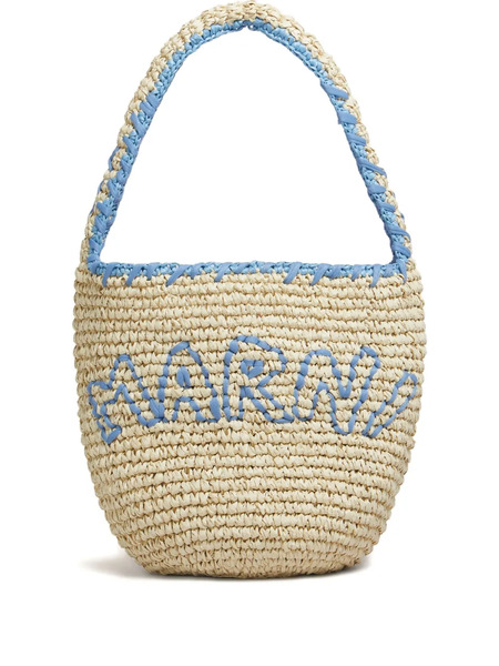 Marni Crochet-embroidered Shoulder Bag - Neutrals 