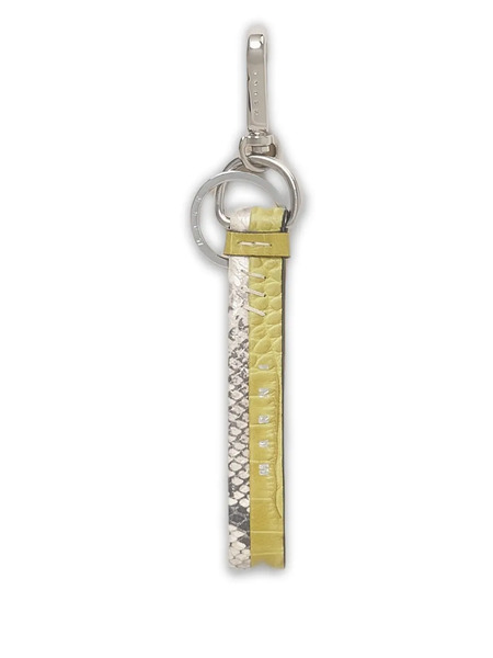  Marni Crocodile-effect Print Leather Keyring - Green 
