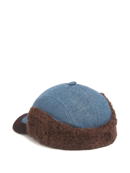  Marni Denim Ear-flap Baseball Cap - Blue 