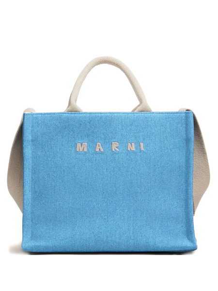  Marni Denim Tote Small Bag - Blue 