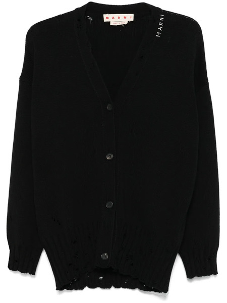  Marni Distressed Cardigan - Black 