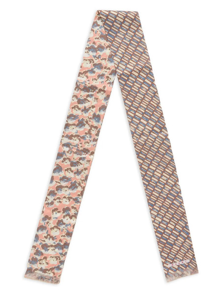  Marni Double-sided Frayed Scarf - Blue 
