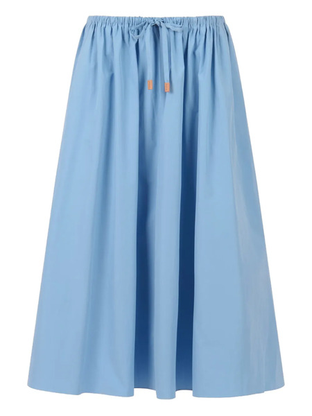  Marni Drawstring Gathered Midi Skirt - Blue 
