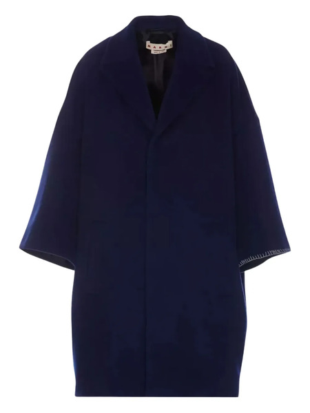  Marni Embroidered Coat - Blue 
