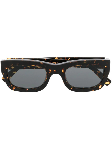  Marni Eyewear Cwe Rectangular-frame Sunglasses - Black 