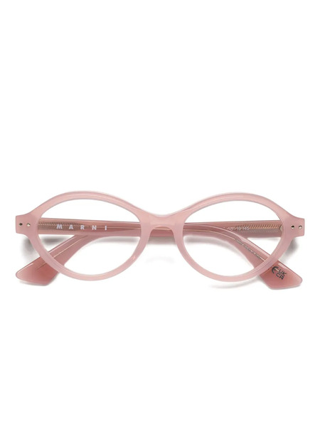  Marni Eyewear Oval-frame Glasses - Pink 
