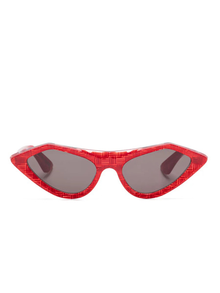  Marni Eyewear Sculpted-frame Sunglasses - Red 