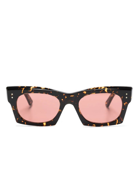  Marni Eyewear Tortoiseshell-effect Square-frame Sunglasses - Brown 