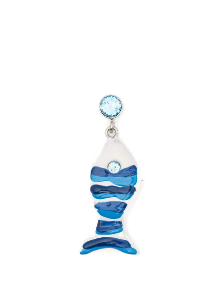  Marni Fish Charm Earrings - Silver 