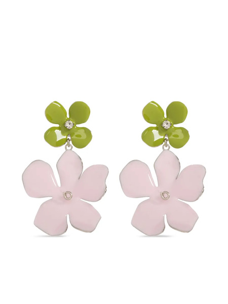  Marni Floral Drop Earrings - Pink 