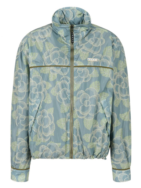  Marni Floral Jacket - Blue 