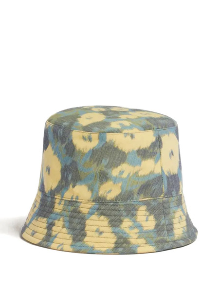  Marni Floral Logo Bucket Hat - Yellow 