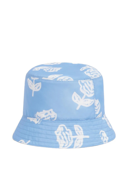  Marni Floral-print Bucket Hat - Blue 