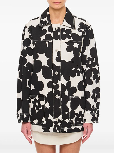  Marni Floral-print Jacket - Black 