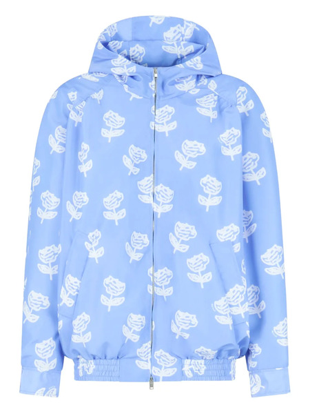  Marni Floral-print Zip-up Jacket - Blue 
