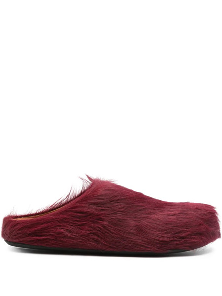  Marni Fussbett Sabot Mules - Red 