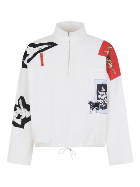  Marni Graphic-print Pullover - White 