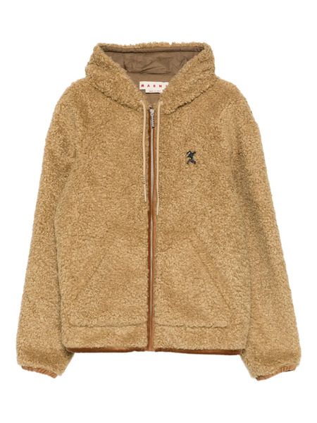  Marni Hooded Zip-up Jacket - Neutrals 
