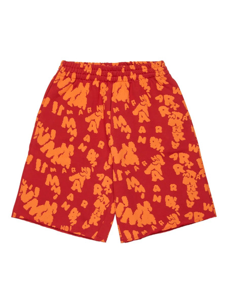  Marni Kids Elasticated Printed Shorts - Red 