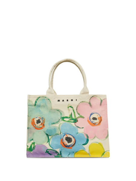  Marni Kids Floral Tote Bag - Neutrals 