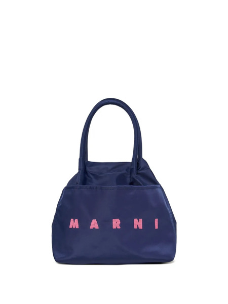  Marni Kids Handle Watercolour Shoulder Bag - Blue 