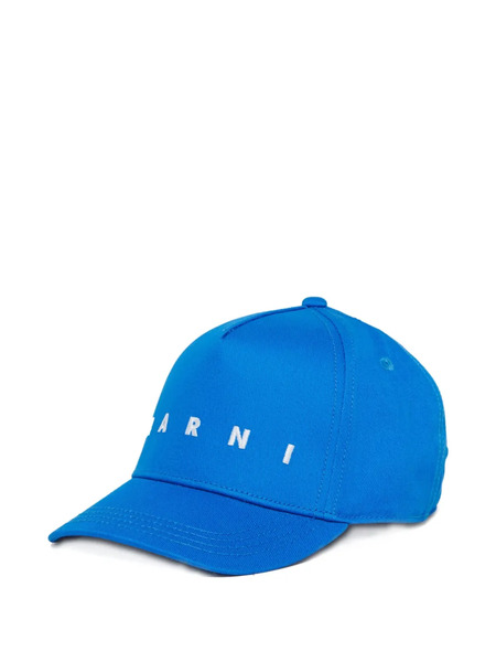  Marni Kids Logo Baseball Cap - Blue 