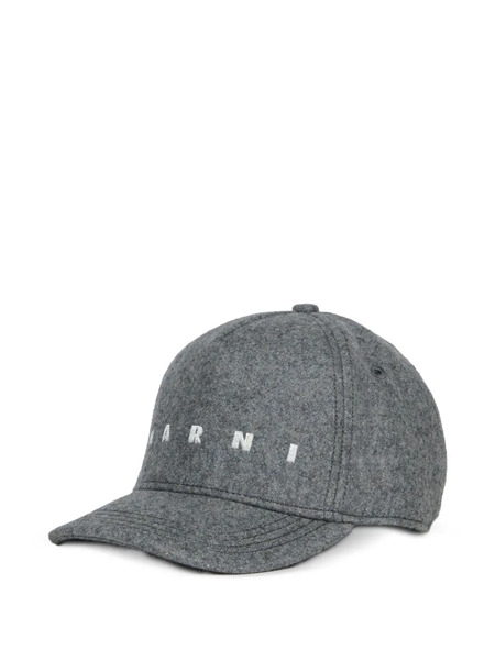  Marni Kids Logo Cap - Grey 