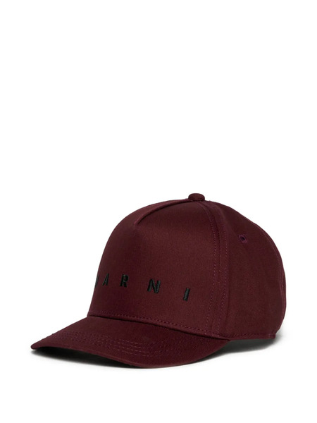  Marni Kids Logo Cap - Red 