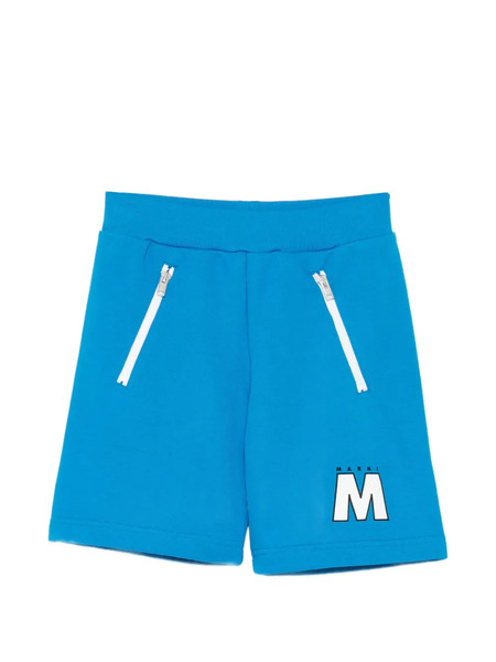  Marni Kids Logo Shorts - Blue 