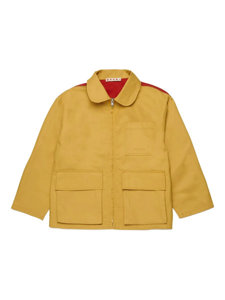  Marni Kids Pocket Zipped Bomber Jacket - Yellow 